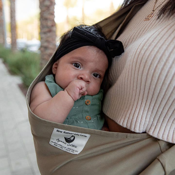 Organic Cotton Baby Carrier Khaki